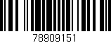 Código de barras (EAN, GTIN, SKU, ISBN): '78909151'