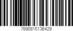 Código de barras (EAN, GTIN, SKU, ISBN): '7890915136429'