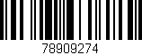 Código de barras (EAN, GTIN, SKU, ISBN): '78909274'