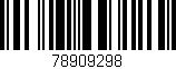 Código de barras (EAN, GTIN, SKU, ISBN): '78909298'
