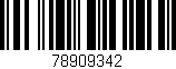 Código de barras (EAN, GTIN, SKU, ISBN): '78909342'