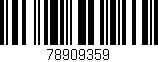 Código de barras (EAN, GTIN, SKU, ISBN): '78909359'