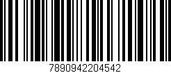 Código de barras (EAN, GTIN, SKU, ISBN): '7890942204542'