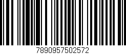 Código de barras (EAN, GTIN, SKU, ISBN): '7890957502572'