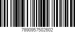 Código de barras (EAN, GTIN, SKU, ISBN): '7890957502602'