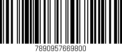 Código de barras (EAN, GTIN, SKU, ISBN): '7890957669800'