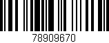 Código de barras (EAN, GTIN, SKU, ISBN): '78909670'