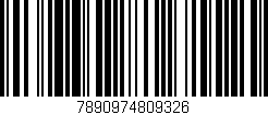 Código de barras (EAN, GTIN, SKU, ISBN): '7890974809326'