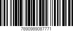 Código de barras (EAN, GTIN, SKU, ISBN): '7890989087771'