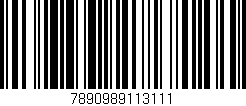 Código de barras (EAN, GTIN, SKU, ISBN): '7890989113111'