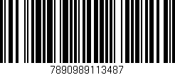 Código de barras (EAN, GTIN, SKU, ISBN): '7890989113487'