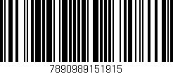 Código de barras (EAN, GTIN, SKU, ISBN): '7890989151915'