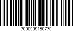 Código de barras (EAN, GTIN, SKU, ISBN): '7890989158778'