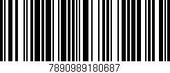 Código de barras (EAN, GTIN, SKU, ISBN): '7890989180687'