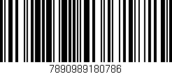Código de barras (EAN, GTIN, SKU, ISBN): '7890989180786'