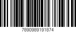 Código de barras (EAN, GTIN, SKU, ISBN): '7890989191874'