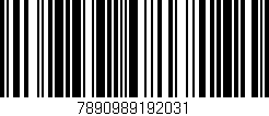 Código de barras (EAN, GTIN, SKU, ISBN): '7890989192031'