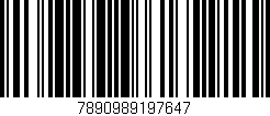 Código de barras (EAN, GTIN, SKU, ISBN): '7890989197647'
