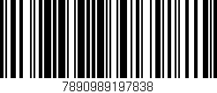 Código de barras (EAN, GTIN, SKU, ISBN): '7890989197838'
