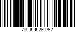 Código de barras (EAN, GTIN, SKU, ISBN): '7890989269757'