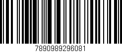 Código de barras (EAN, GTIN, SKU, ISBN): '7890989296081'