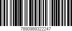 Código de barras (EAN, GTIN, SKU, ISBN): '7890989322247'