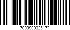 Código de barras (EAN, GTIN, SKU, ISBN): '7890989326177'