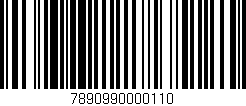 Código de barras (EAN, GTIN, SKU, ISBN): '7890990000110'