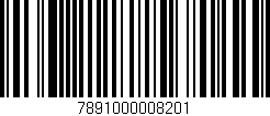 Código de barras (EAN, GTIN, SKU, ISBN): '7891000008201'