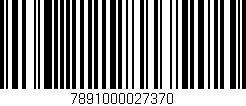 Código de barras (EAN, GTIN, SKU, ISBN): '7891000027370'