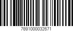 Código de barras (EAN, GTIN, SKU, ISBN): '7891000032671'