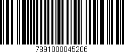 Código de barras (EAN, GTIN, SKU, ISBN): '7891000045206'
