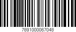 Código de barras (EAN, GTIN, SKU, ISBN): '7891000067048'