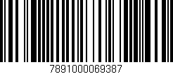 Código de barras (EAN, GTIN, SKU, ISBN): '7891000069387'