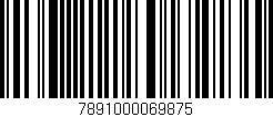 Código de barras (EAN, GTIN, SKU, ISBN): '7891000069875'