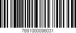 Código de barras (EAN, GTIN, SKU, ISBN): '7891000096031'