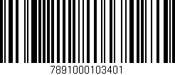 Código de barras (EAN, GTIN, SKU, ISBN): '7891000103401'