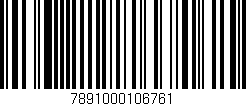 Código de barras (EAN, GTIN, SKU, ISBN): '7891000106761'