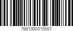 Código de barras (EAN, GTIN, SKU, ISBN): '7891000315507'