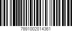 Código de barras (EAN, GTIN, SKU, ISBN): '7891002014361'