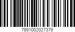 Código de barras (EAN, GTIN, SKU, ISBN): '7891002027378'