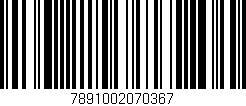 Código de barras (EAN, GTIN, SKU, ISBN): '7891002070367'