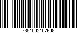 Código de barras (EAN, GTIN, SKU, ISBN): '7891002107698'