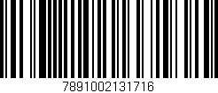 Código de barras (EAN, GTIN, SKU, ISBN): '7891002131716'