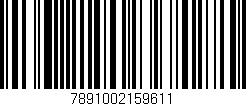 Código de barras (EAN, GTIN, SKU, ISBN): '7891002159611'