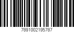 Código de barras (EAN, GTIN, SKU, ISBN): '7891002195787'