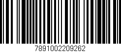 Código de barras (EAN, GTIN, SKU, ISBN): '7891002209262'