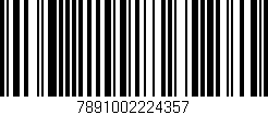 Código de barras (EAN, GTIN, SKU, ISBN): '7891002224357'