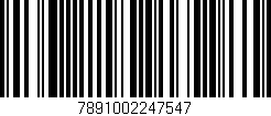 Código de barras (EAN, GTIN, SKU, ISBN): '7891002247547'