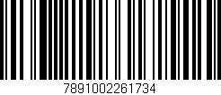 Código de barras (EAN, GTIN, SKU, ISBN): '7891002261734'